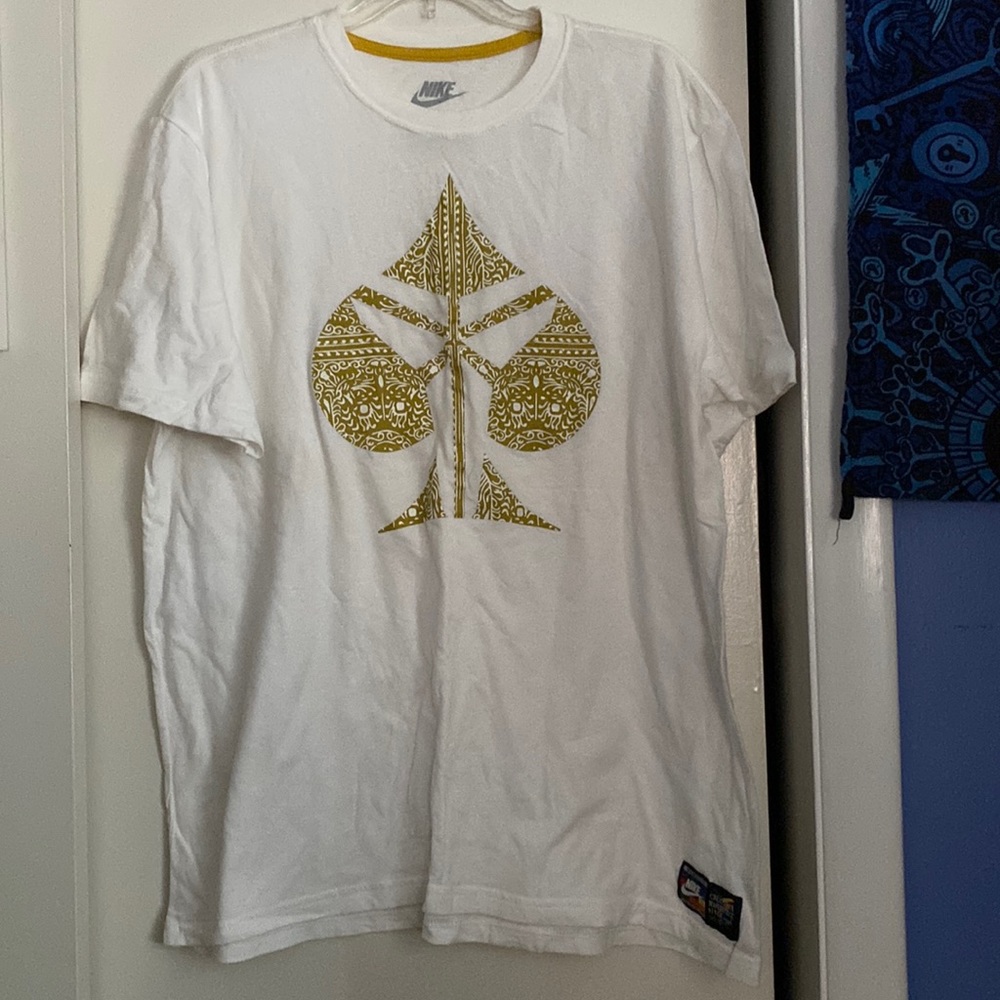 Nike Kobe Bryant Ace Of Spade Black Mamba T Shirt Sz XL White